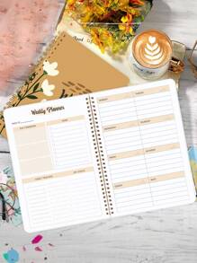 BUBU 1pc Weekly Planner Back To School Supplies - Orange - View 6