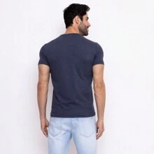 Men T-Shirts - Màu xanh hải quân - Xem 3