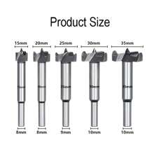 5入組鑽孔鑽頭設置15/20/25/30/35mm,無鉛鉬鋼成型器鑽頭高速鋼木製工具沖壓頭木質板材扁翼鑽孔鉸鏟硬質合金鉆孔多功能倒鑽孔鑽孔鑽頭,適用於木材、塑料、膠合板等 - 銀色 - 查看 5