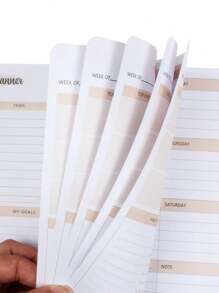 BUBU 1pc Weekly Planner Back To School Supplies - Orange - View 8