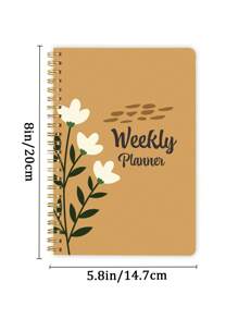 BUBU 1pc Weekly Planner Back To School Supplies - Orange - View 7