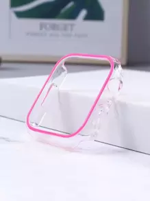 1 个红色夜光表壳适用于 Apple Watch 38 毫米 40 毫米 41 毫米 42 毫米 44 毫米 45 毫米超薄保险杠保护套硬质 PC 保险杠表壳框架适用于 Apple Watch Series 8 7 6 5 4 3 SE