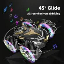 Carro control remoto todo terreo pulsela del mando gira 360 - Negro - Ver 5