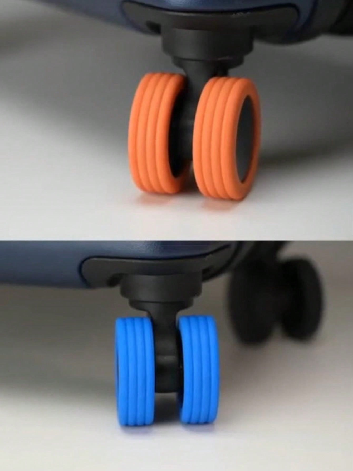 8pcs/Set Dopamine Luggage Suitcase Wheels Cover Wheel Cover For Office