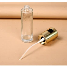 1pc Glass Spray Oil Bottle For Kitchen, Suitable For Spray Bottle, Atomizer, Pressing Type Oil Bottle, Soy Sauce Bottle - Gold - View 3