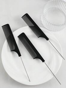 5pcs/set Women's Hair Brush Kit Suitable For Daily Use - Black - View 4