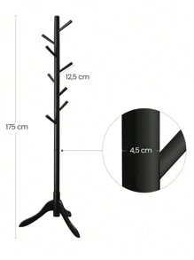 VASAGLE Coat Racks - 黑色 - 查看 4