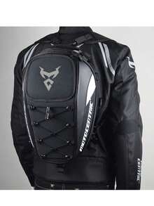 Bolso de motocicleta, alforja de motocicleta, mochila de motocicleta, bolsa de cola reflectante multifuncional, equipaje de alta capacidad - Gris - Ver 3