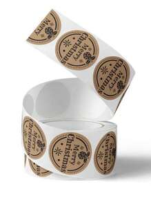 500 件圣诞节和新年快乐礼物牛皮纸标签贴纸，派对礼品标签圣诞装饰品圣诞装饰圣诞礼物圣诞派对用品圣诞礼品袋圣诞袋圣诞贴纸 - 彩色 - 查看 2