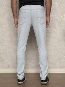 Men Pants - Blue and White - View 3