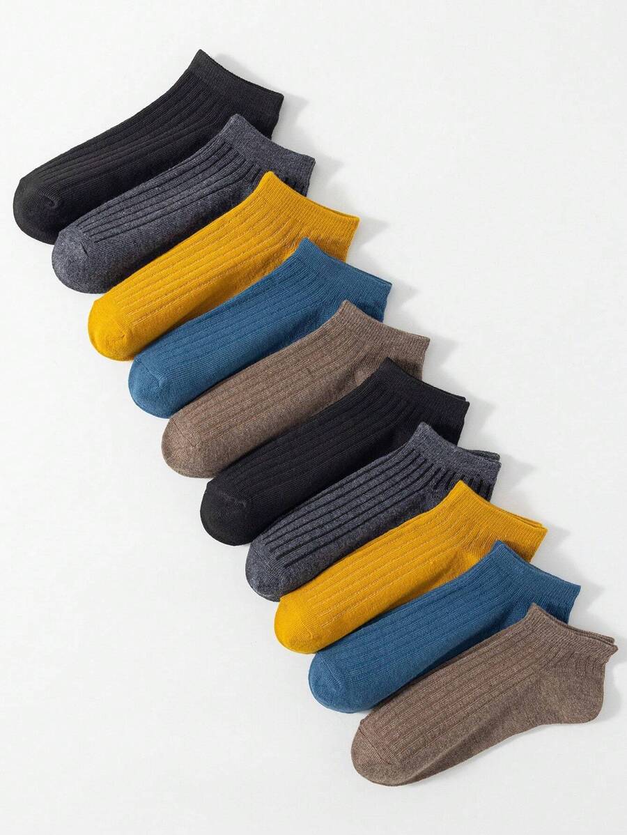 1 pereche/10 perechi șosete scurte pentru femei, inspirate din natură, cu dungi de dopamină, la modă, versatile, respirabile, rezistente la mirosuri