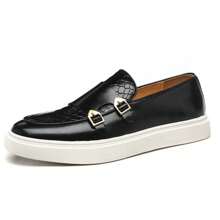 Men's 2025 Spring New Fashion Casual Leather Shoes, British Style Breathable Flat Shoes For Men, Suitable For Summer