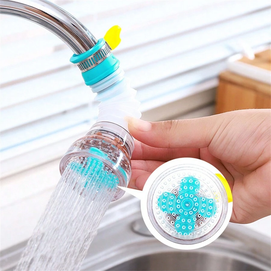 1 Pieza Boquilla De Filtro De Llave De Agua Azul - Actualice Su Fregadero De Cocina Con Esta Extensión De Llave Giratoria Y Purificador De Agua Que Ayuda A Ahorrar Agua Y Dinero - Azul - Ver 1