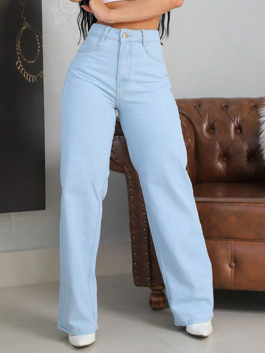 Women Jeans - Màu xanh lam - Xem 1