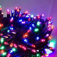 Christmas LED Light Series 140 LED Spotlights Multicolor Light 8 Functions 6 Meters Green Cable - Multicolor - View 2
