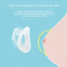 2pcs/Box Soft Silicone Milk Collection Cup, Anti-Leakage Nursing Pads For Breastfeeding Mothers