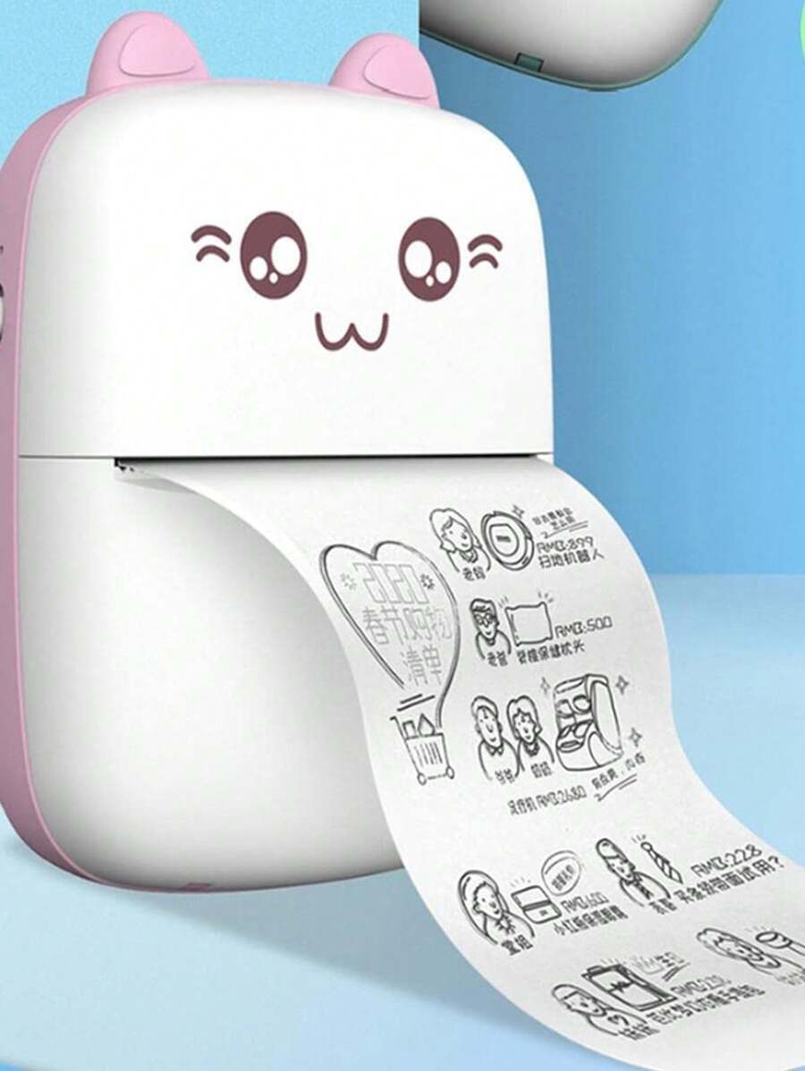 Kitten Mini Portable Thermal Cell Phone Printer - Verschiedenfarbig - Übersicht 1