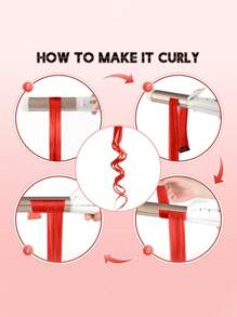 8片彩色夹式接发，20英寸直发合成假发，夹式假发片，适用于万圣节装扮、圣诞节、派对、音乐节、新年礼物，女士（米色） - 米色 - 查看 10