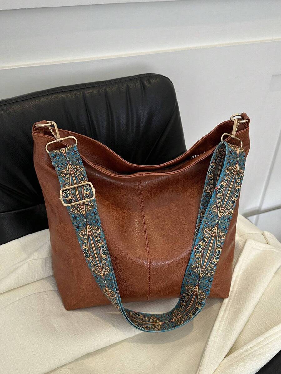 Fashionable European And American Style New Bucket Bag, Large Capacity Crossbody Bag For Women