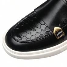 Men's 2025 Spring New Fashion Casual Leather Shoes, British Style Breathable Flat Shoes For Men, Suitable For Summer