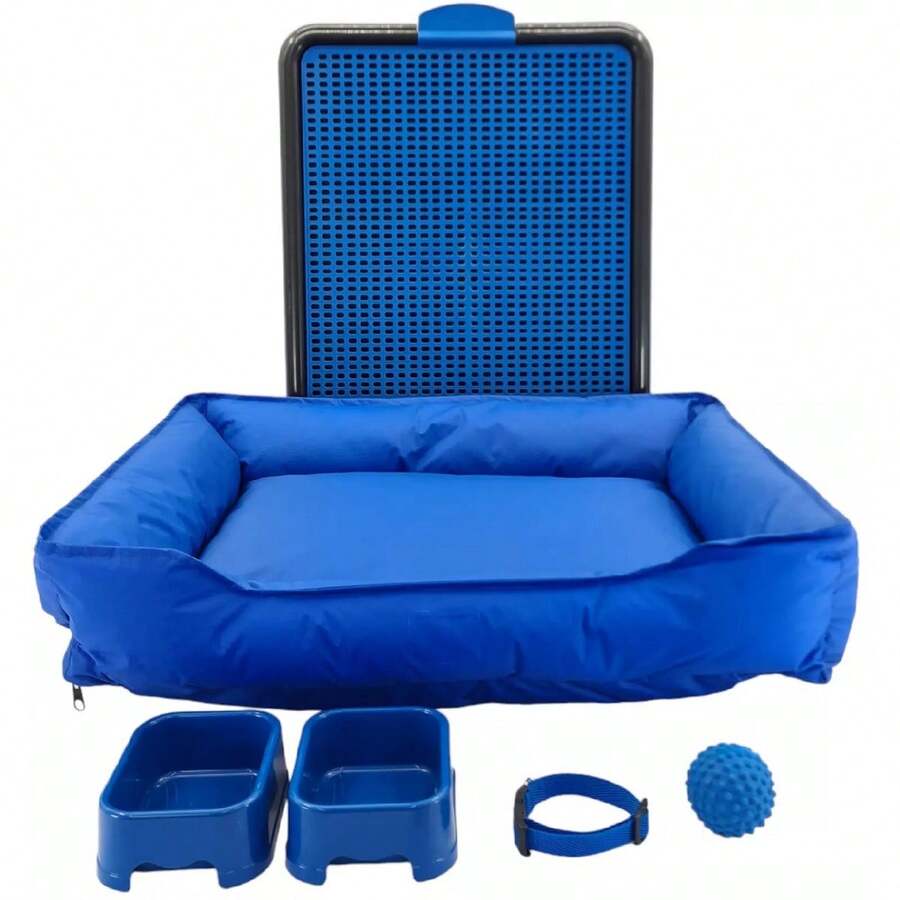 Pet Bed & Crate Mat - Màu xanh lam - Xem 1