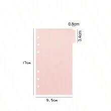 5pcs/pack A6 Binder Devider Bag PP Separator Pages Budget Book Accessory Loose Leaf Ring Saving Pocket Banknotes Holder Organizer - Multicolor - View 3