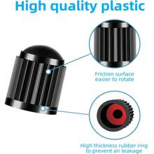 10/50/100入組輪胎氣閥帽,配有o形橡膠環,適用於汽車、suv、自行車、卡車、摩托車,具有密封性能和堅固耐用的通用氣閥套 - 綠色 - 查看 4