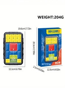 1 件磁性滑動拼圖遊戲、華容道挑戰滑動拼圖、腦筋急轉彎益智遊戲 - 黑色 - 查看 7