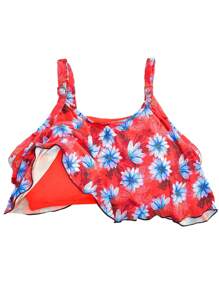 Plus Size Bikini Tops - Đỏ và trắng - Xem 3