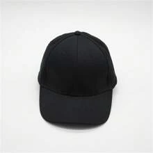 1 Pc 帽子男士春秋鴨舌帽嘻哈帽子休閒休閒時尚搭配女遮陽棒球帽 - 黑色 - 查看 5