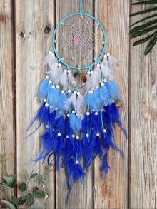 1pc Blue Dream Catcher Indoor Hanging Decoration - Blue - View 2