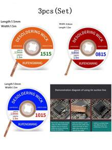 3pcs Mobile Phone Repair Tool Kit - Gold - View 1