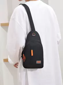 Túi đeo chéo/túi đeo ngực bằng vải Oxford kiểu dáng thường ngày, phù hợp cho học sinh, đi làm, thanh thiếu niên, du lịch, túi đeo vai, túi ôm sát eo, quà tặng Giáng sinh, Lễ Tạ ơn, leo núi, hoạt động ngoài trời, đa chức năng, thời trang, thư giãn, mùa hè, tựu trường, ví nam, túi đeo bên hông. - màu đen - Xem 5