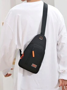 Túi đeo chéo/túi đeo ngực bằng vải Oxford kiểu dáng thường ngày, phù hợp cho học sinh, đi làm, thanh thiếu niên, du lịch, túi đeo vai, túi ôm sát eo, quà tặng Giáng sinh, Lễ Tạ ơn, leo núi, hoạt động ngoài trời, đa chức năng, thời trang, thư giãn, mùa hè, tựu trường, ví nam, túi đeo bên hông. - màu đen - Xem 6