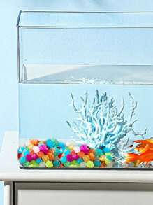 100 Cái/200 Chiếc Màu Sắc Ngẫu Nhiên Mini Nhân Tạo Phát Sáng Trong Bóng Tối Đá Nhựa Để Trang Trí Bể Cá Cảnh, áp Dụng Bốn Mùa - Nhiều màu - Xem 3