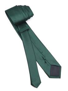 ZLQ&GOU 1 件男式經典純色修身領帶(6 厘米寬)青藍色,適合婚禮、派對、週年紀念日、商務會議。適合正式西裝和連衣裙的精美配飾和禮物 - 墨綠色 - 查看 2