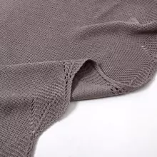 1pc Ladies' New Autumn Solid Color Versatile Small Shawl, Fashionable Knitted Scarf For Warmth - Dark Grey - View 4