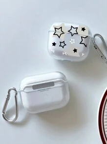 1 Pièce Étui Pour Écouteurs En Forme D'étoile Transparent Compatible Avec Airpods Pro, Pro2, Airpods 3, 2, 1