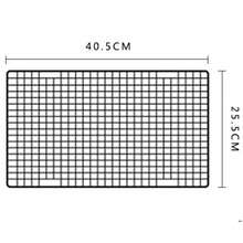 1入組不銹鋼烘焙冷卻架適用於,蛋糕,甜品,餅乾,燒烤架線格,烘烤架,油滴,排水架子 - 黑色 - 查看 10