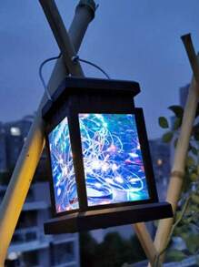 Solar Lights Lantern, Vintage Palace Lamp With 30LED Solar String Lights, Portable Waterproof Solar Rechargeable Outdoor Table Lamp Decorations Lights Outdoor Halloween Christmas Thanksgiving Gift