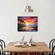 1入組帶木框畫布,ai風格夏威夷景點油畫風格抽象藝術畫。畫布海報,適用於家居裝飾,將圖案掛在牆上,裝飾客廳、臥室、辦公室、餐廳、酒吧牆壁。這幅畫防水,可供油畫、素描、藝術品使用。尺寸為12x16英寸 - 多色 - 查看 8