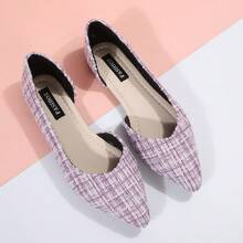Của phụ nữ Đúng mốt Pointed Toe Giày phẳng - Màu tím - Xem 4