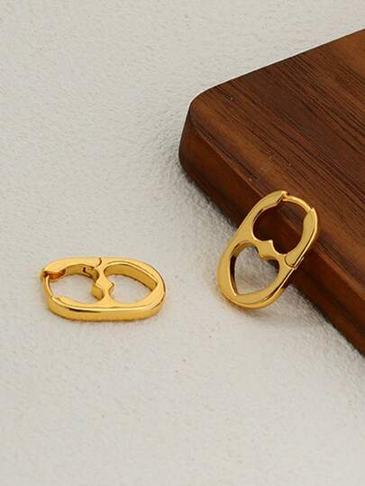 1 cặp bông tai hình trái tim thời trang mát mẻ, lý tưởng cho nam và nữ đeo hàng ngày và trang điểm cho ngày lễ tình nhân, mẹ, mẹ, ngày của mẹ, quà tặng