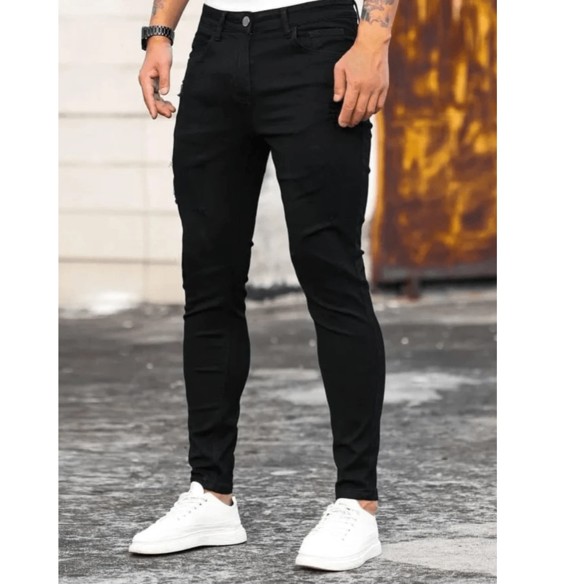 Men Jeans - Black - View 1