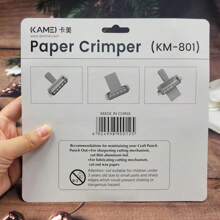 1pc Pink Paper Crimper For Handmade Crafts, Perfect For Cutting Aluminum Foil, Cardboard And Wax Paper