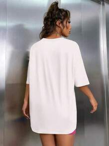 Women Two-piece Outfits - 玫紅色 - 查看 6