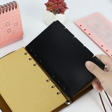 5pcs/pack A6 Binder Devider Bag PP Separator Pages Budget Book Accessory Loose Leaf Ring Saving Pocket Banknotes Holder Organizer - Multicolor - View 5