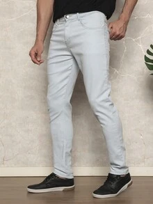 Men Pants - Blue and White - View 2