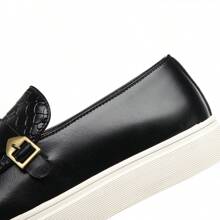 Men's 2025 Spring New Fashion Casual Leather Shoes, British Style Breathable Flat Shoes For Men, Suitable For Summer
