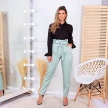 Women Pants - 薄荷綠 - 查看 1